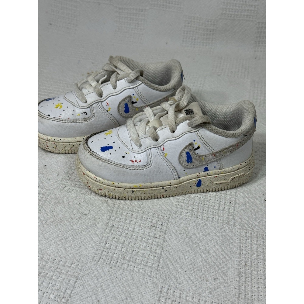 Nike Toddler Air Force 1 LV8 Paint Splatter Low Shoes Size 8c
